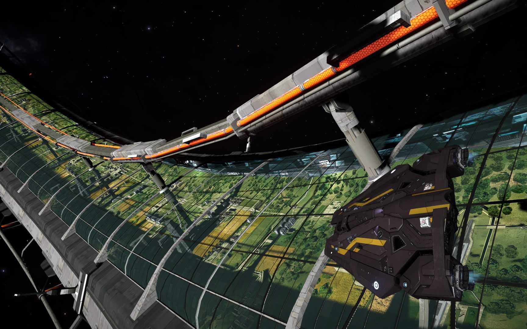 精英危险 环形栖息地空间站habitat ring