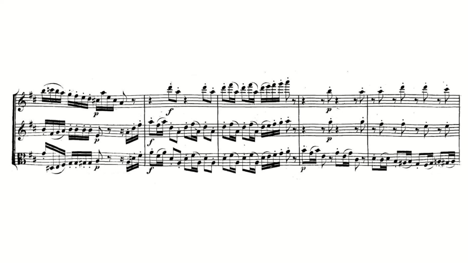 总谱贝多芬d大调小夜曲op25