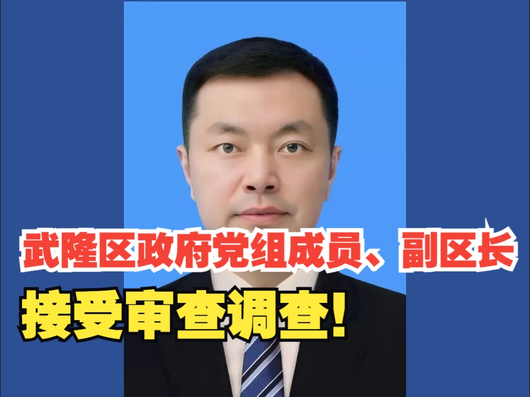 重庆市武隆区政府党组成员、副区长刘印涉嫌严重违纪违法接受审查调查哔哩哔哩bilibili