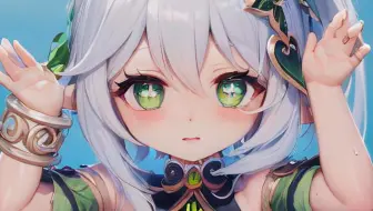 【AI动画】小草神可爱摇❤️