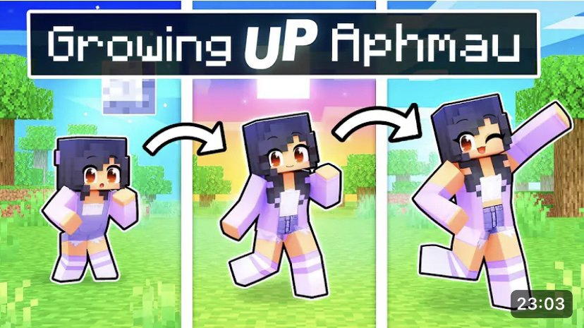 [图]Growing Up As APHMAU Story In Minecraft!