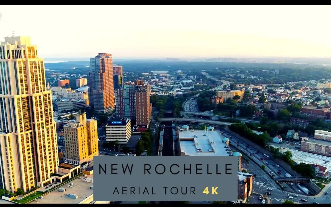 顶尖航拍美国纽约新罗谢尔newrochelle