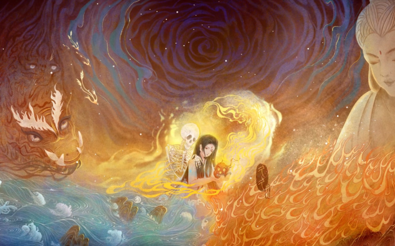 山海经神话传说上古神女女魃(旱魃)
