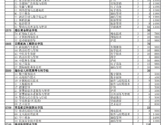 山东省2024年高职(专科)注册入学招生计划春季高考、夏季高考艺术类、夏季高考体育类哔哩哔哩bilibili