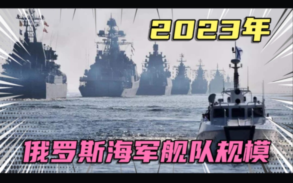 [图]2023年，俄罗斯海军现役舰队规模