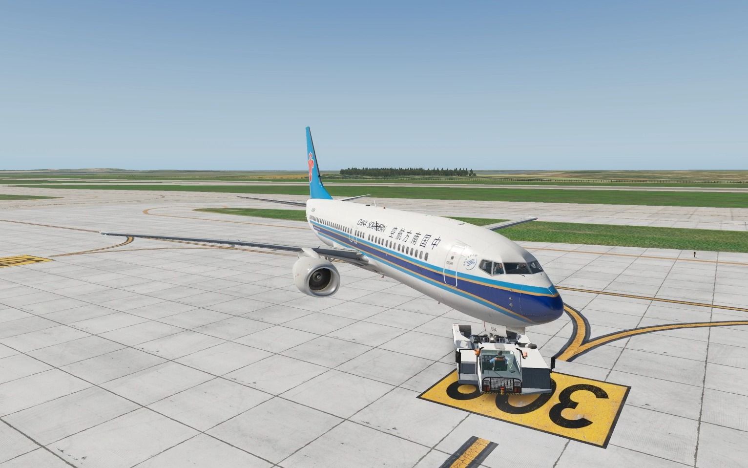 【x-plane】中國南方航空 波音737-800 武漢天河國際機場 滑行&起飛