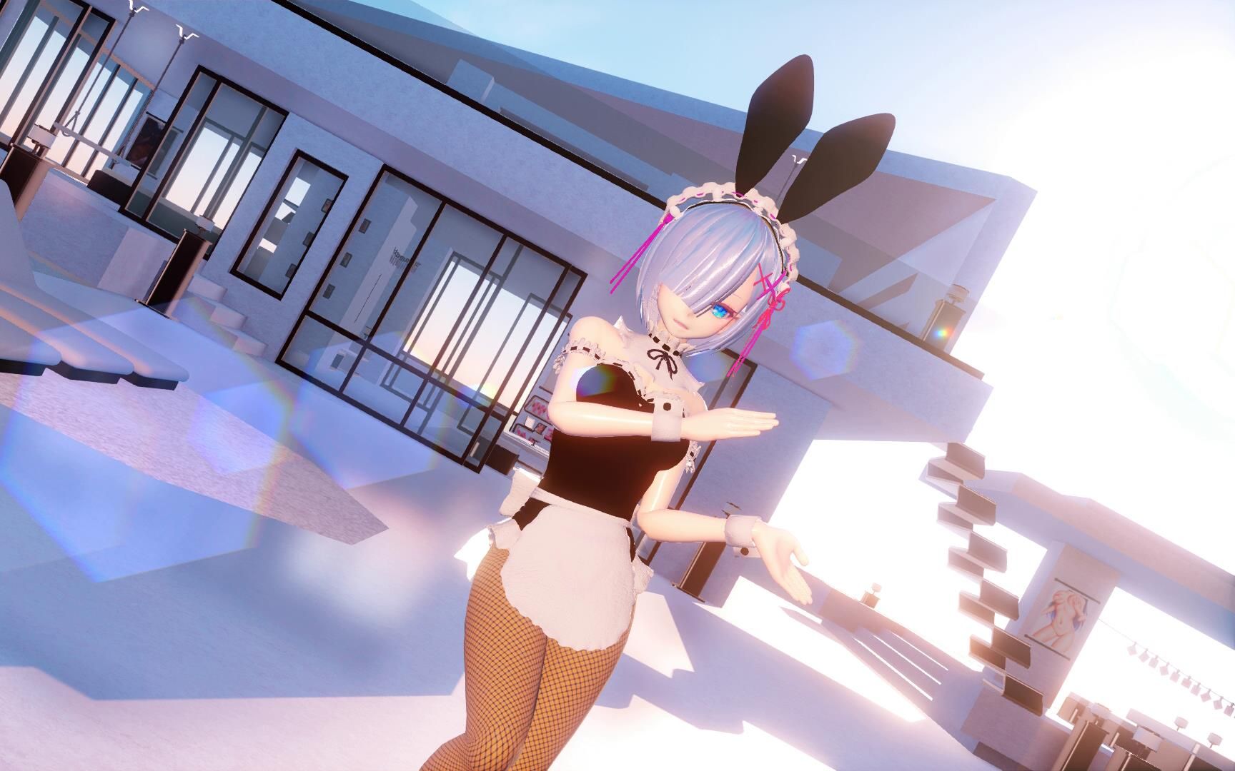活动作品mmd兔女郎蕾姆redvelvetmedley4k画质