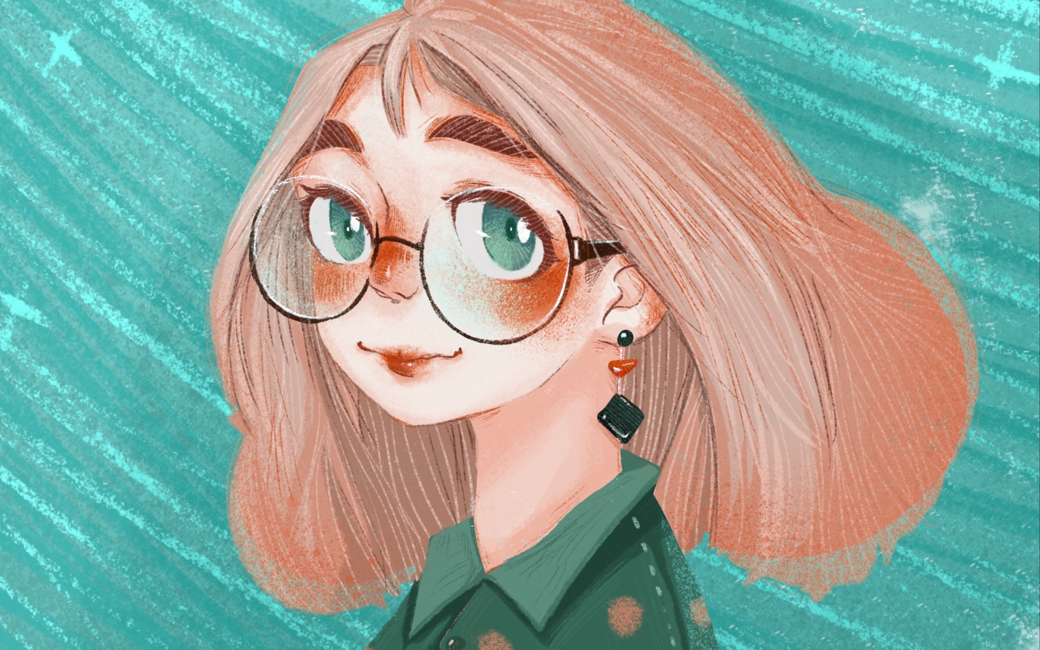 procreate绘画过程ipad绘画人物插画终于又画小姐姐