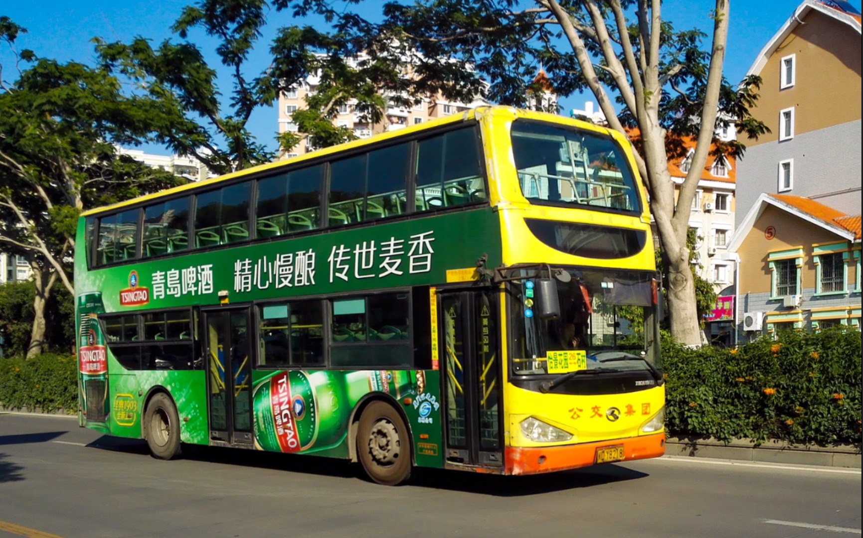 已报废鹭岛双层厦门公交26路金龙客车xmq6110gs1日野j08eul原速原声