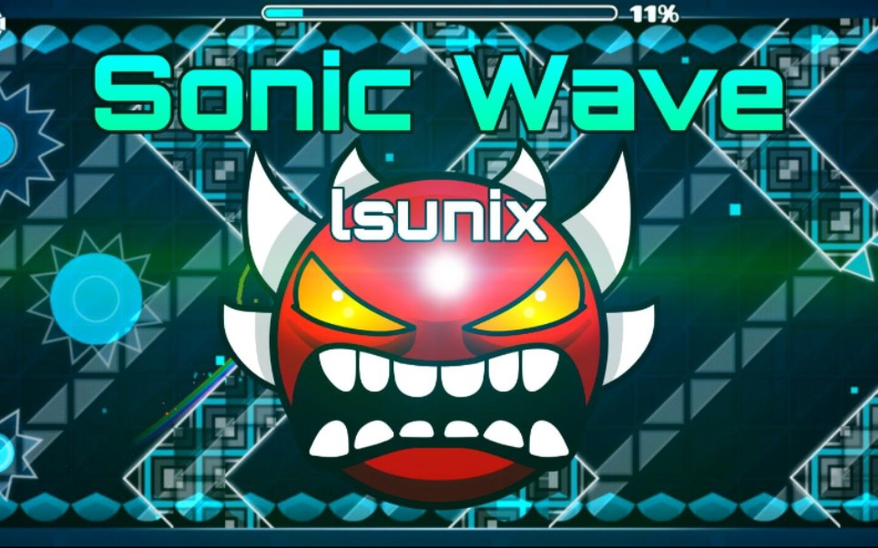 【几何冲刺】sonic wave 25%–大年三十特辑