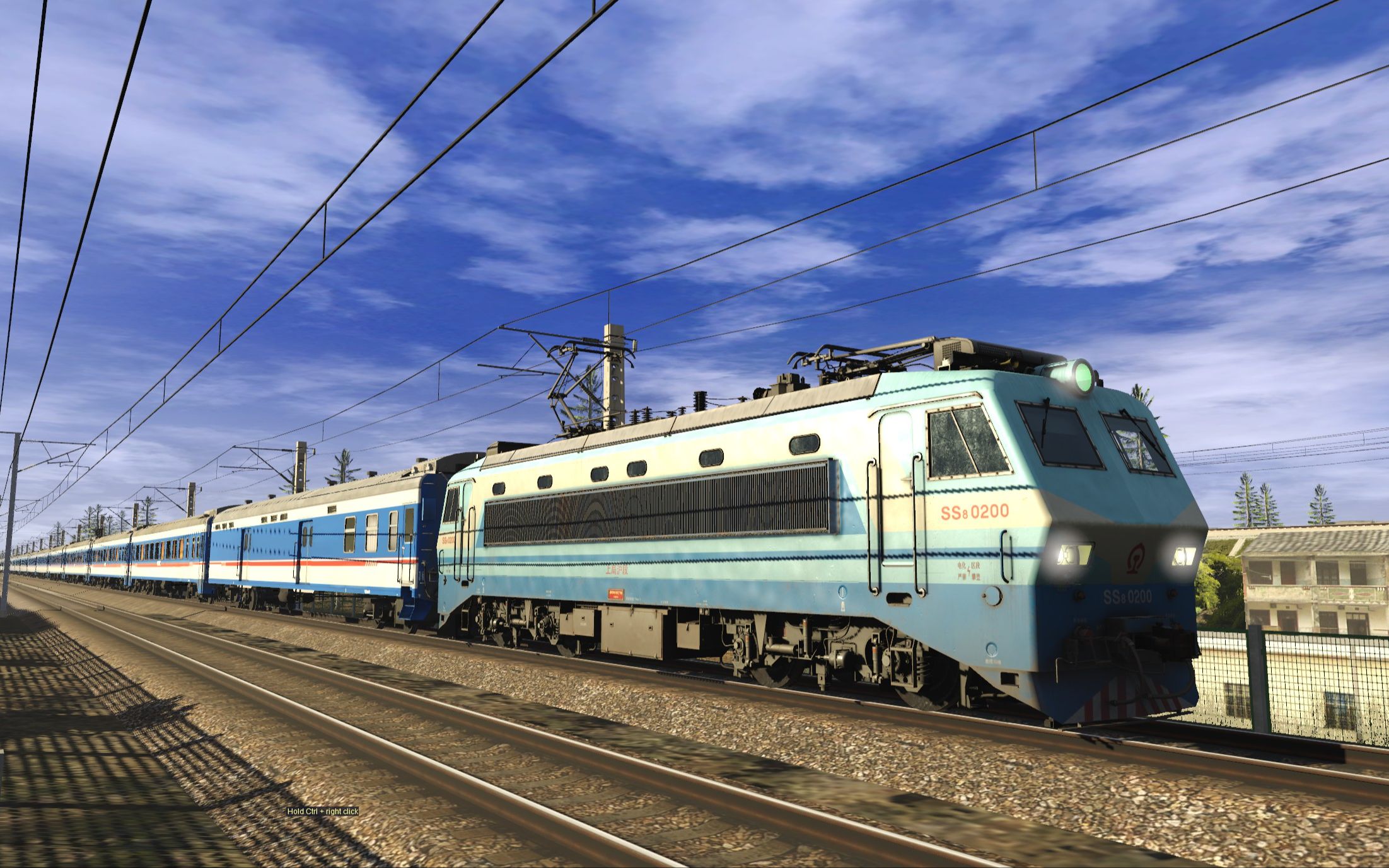 ss8 25k高速行驶 模拟火车trs2019