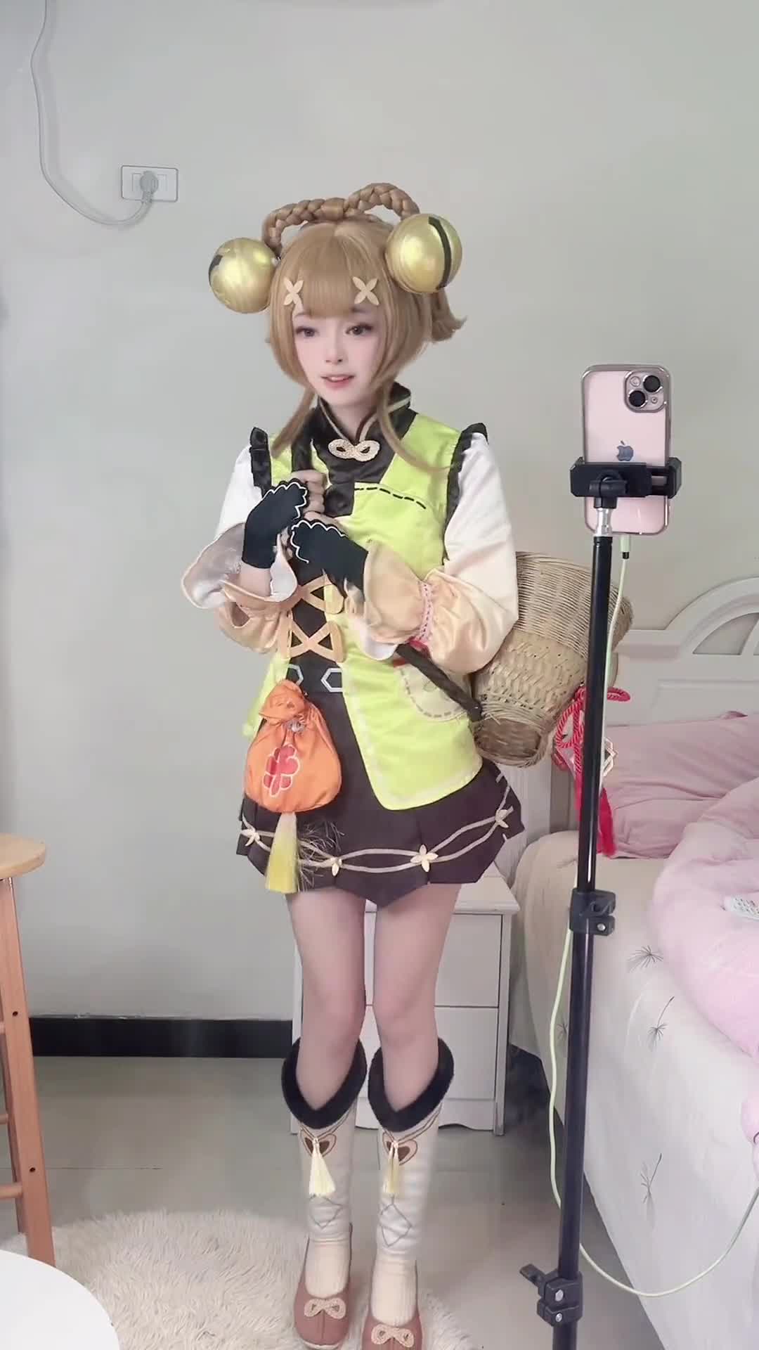 不用拉腿了#原神cos #瑶瑶 #原神瑶瑶