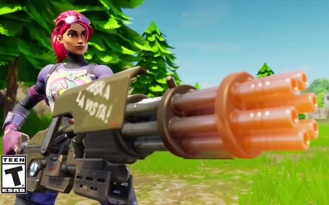 《堡垒之夜》米尼岗六管机枪预告 火力超猛!