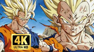 【极致4K收藏级】贝吉塔期待已久的战斗，两人间的第二决斗，悟空VS贝吉塔15分钟战斗纯享精剪版