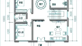 Download Video: 面宽12米，进深10米，楼梯正东横向