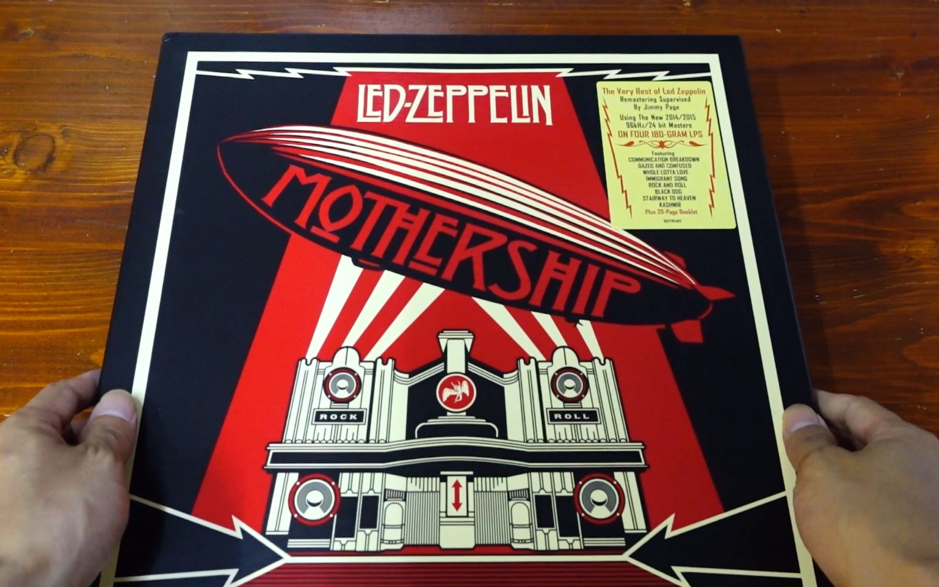 【黑胶开箱】齐柏林飞艇乐队mothership黑胶box