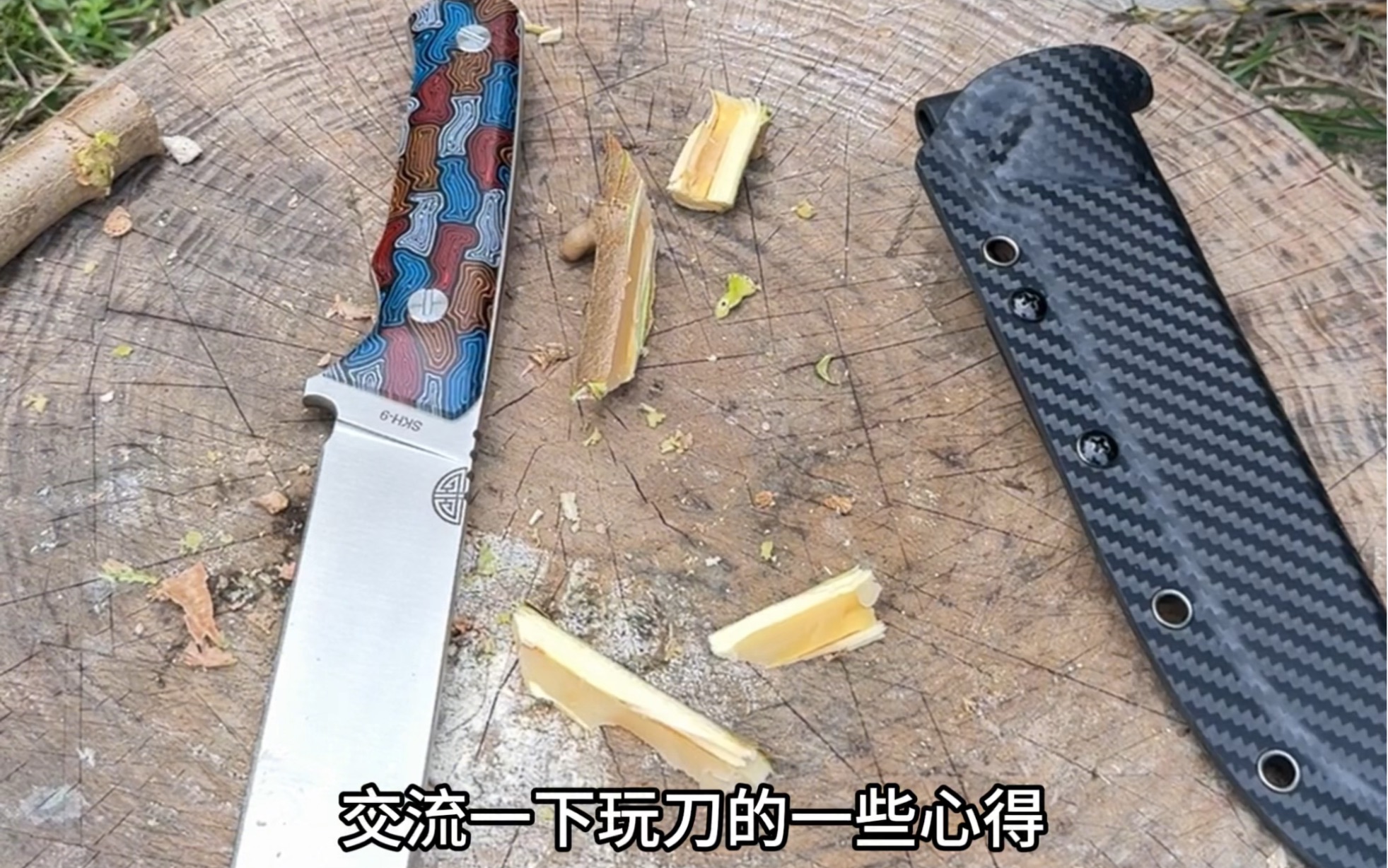 阳江产的高品质直刀上手效果