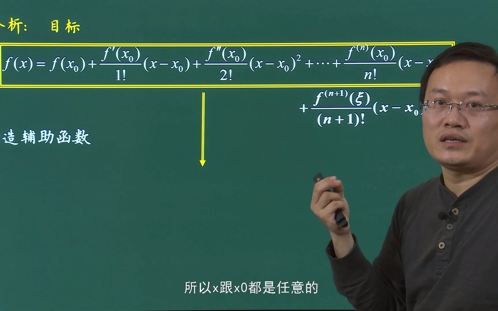 数学分析I6.3.4 带拉格朗日型余项的泰勒公式哔哩哔哩bilibili