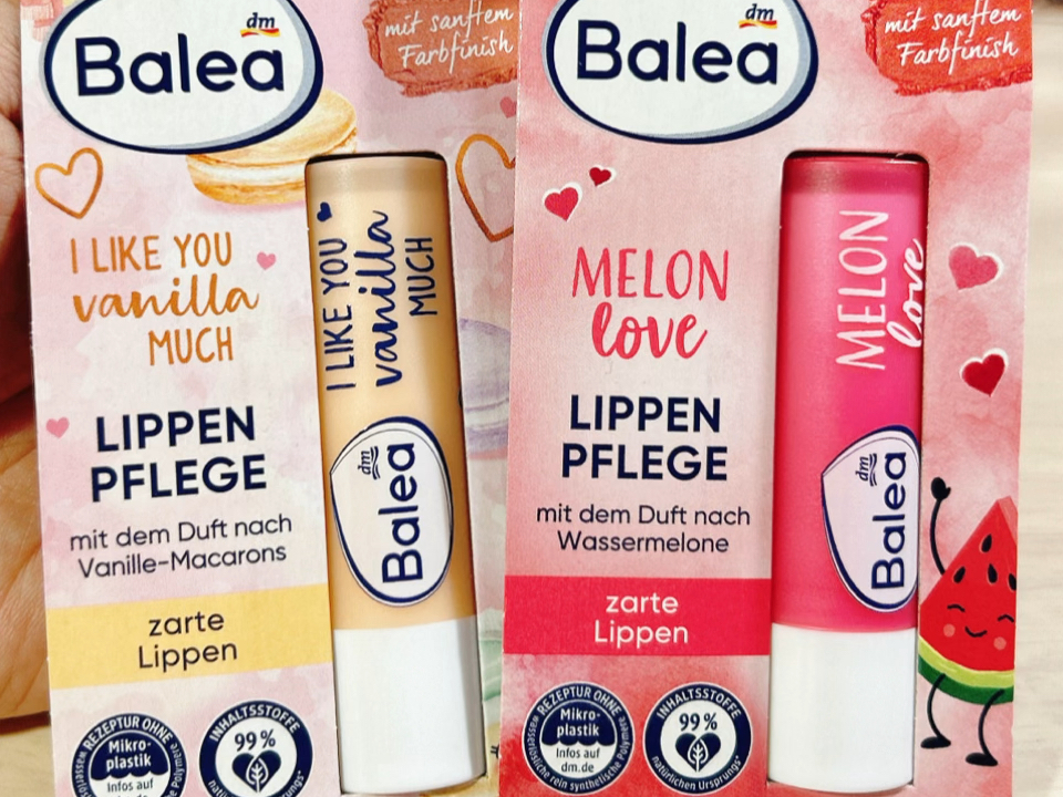 沉浸式开箱|德国芭乐雅balea淡彩润唇膏开箱试色