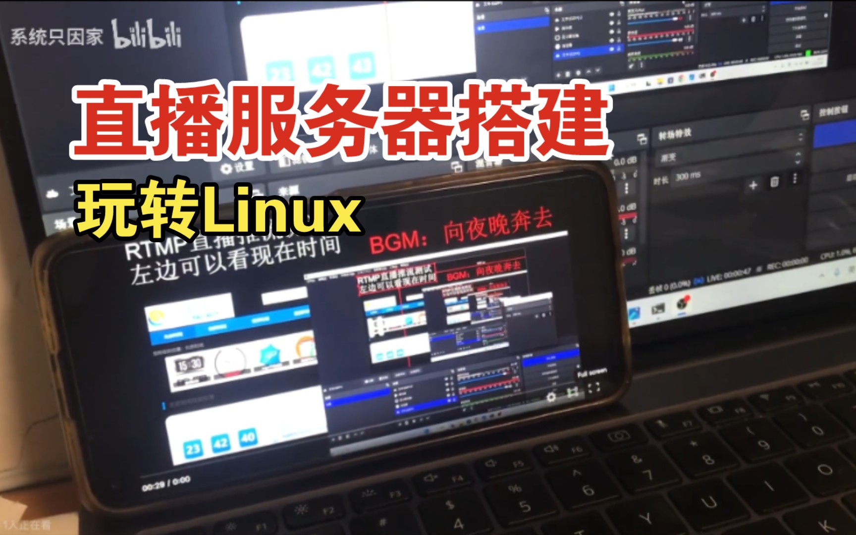 [简单向]Linux直播服务器搭建攻略:Nginx RTMP HTTPFLV HLS Websocket DPlayer哔哩哔哩bilibili