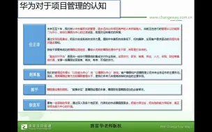 Download Video: 华为项目管理建设框架介绍