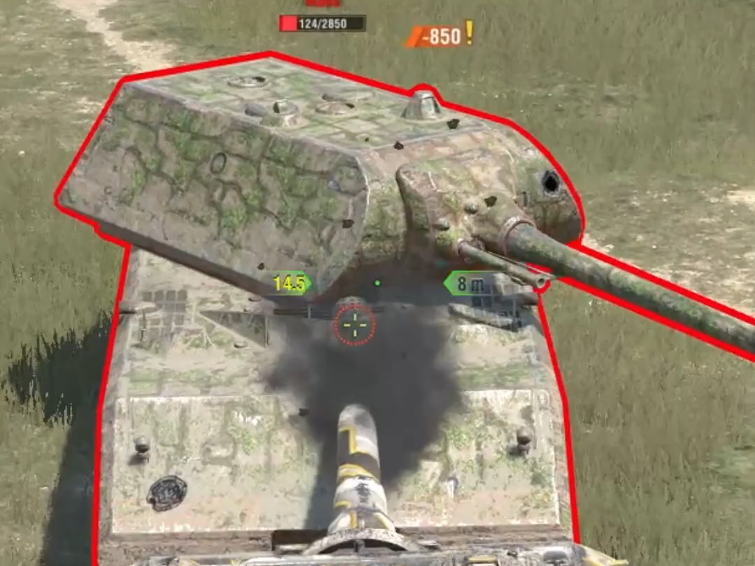 【wotb浓缩版】jg e100大白兔 8000逆天伤害下饭操作