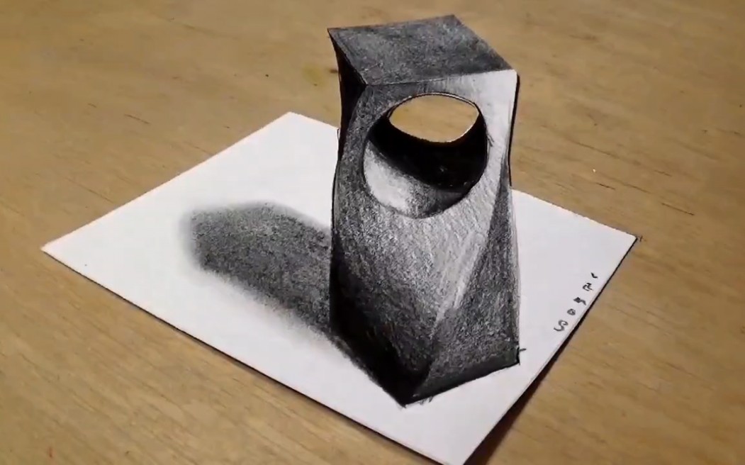 铅笔绘制3d画