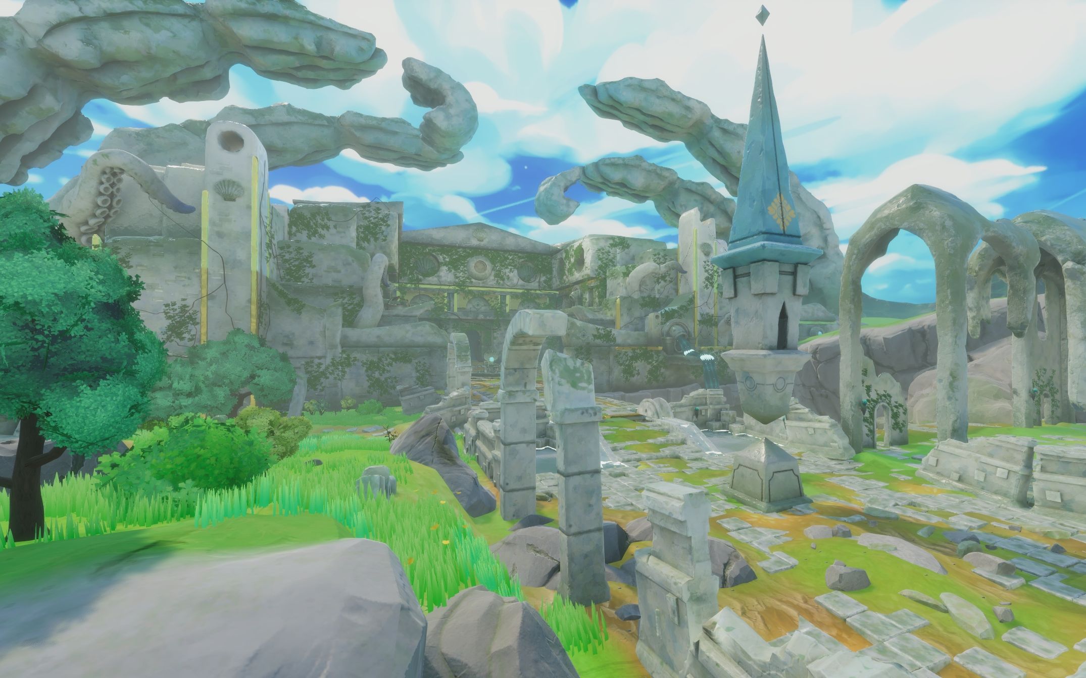 unity场景作品 遗迹白天 优化2.0 全资产自制