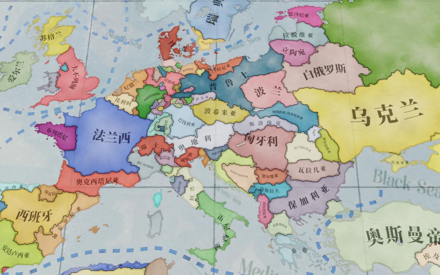 维多利亚3beta版本开局可释放国家一览欧洲及周边地区篇
