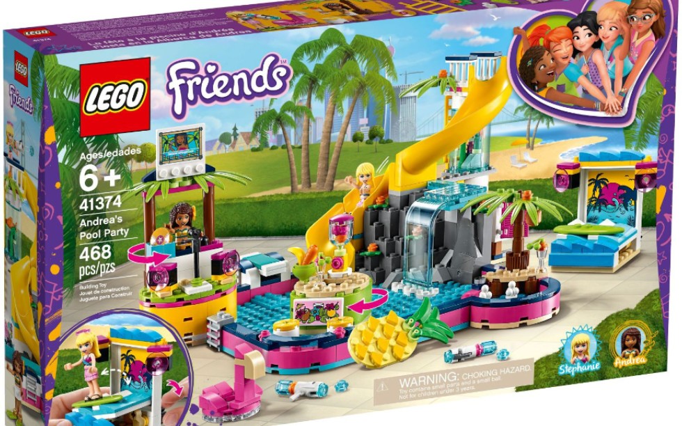 乐高好朋友41374安德里亚的泳池派对速组评测