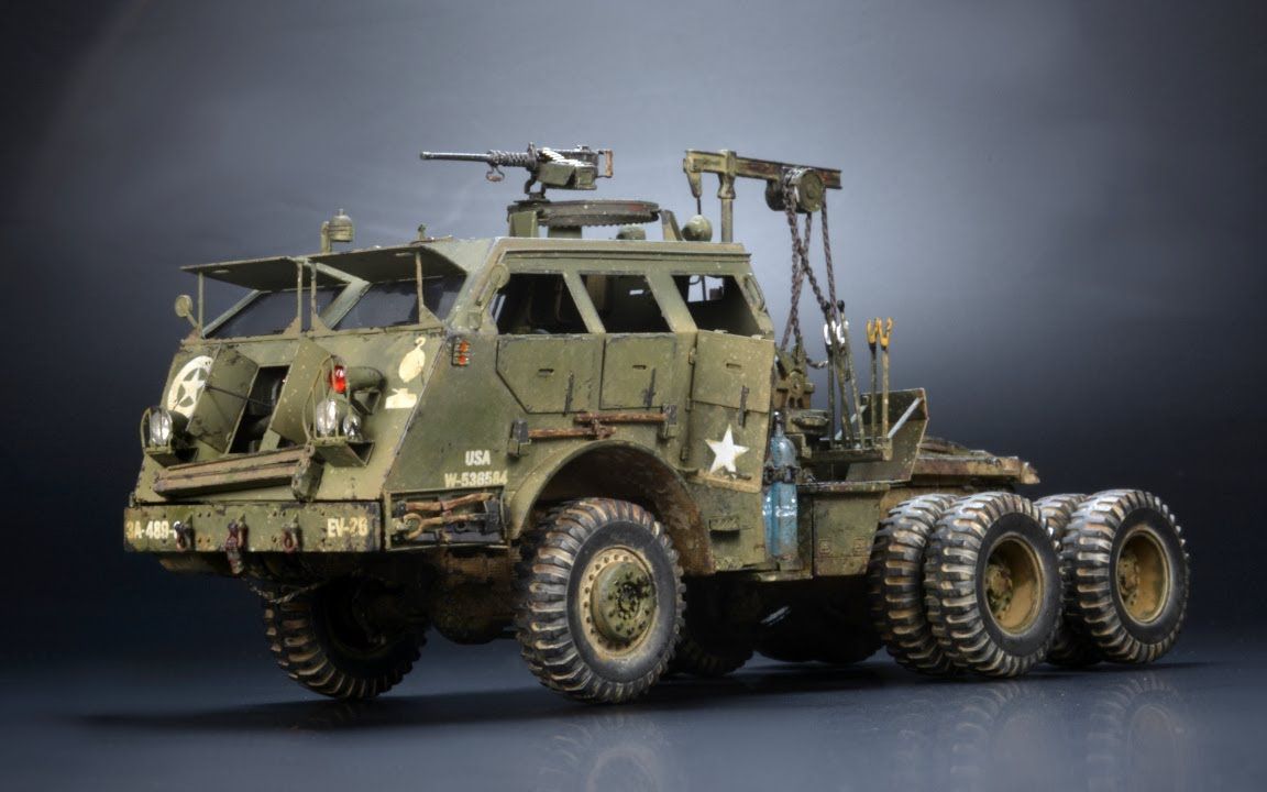 「plasmo」爱德美 m26 龙式牵引车模型制作 (1/72)