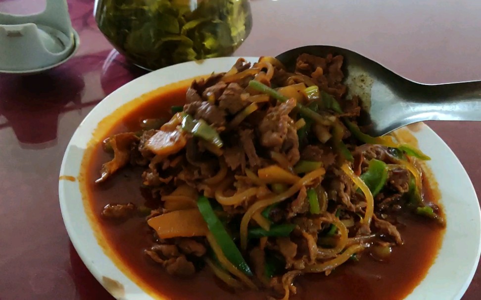 宁夏特色美食炒肉片子