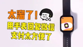 太溜了！这手表能玩微信诶，回复、支付太方便了！