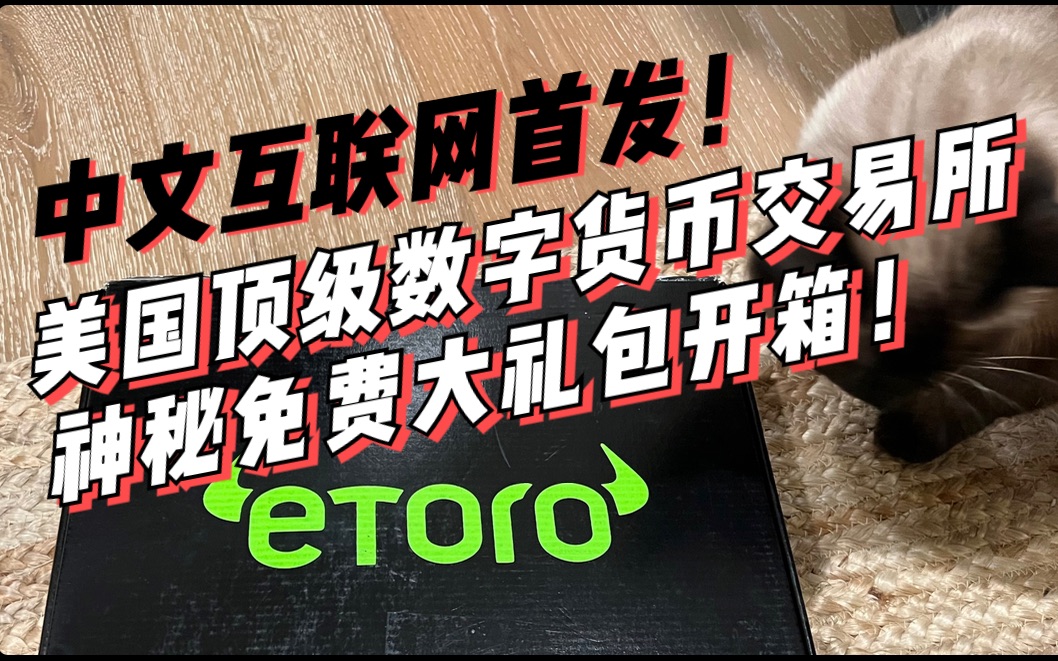 【中文独家】简洁开箱美国顶级数字货币平台eToro官方神秘免费礼盒包裹!哔哩哔哩bilibili