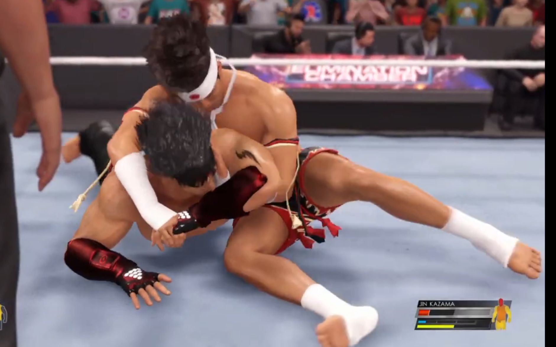 [图]WWE 2K22 东丈VS风间仁 摔角比赛 01 Joe Higashi Vs Jin Kazama