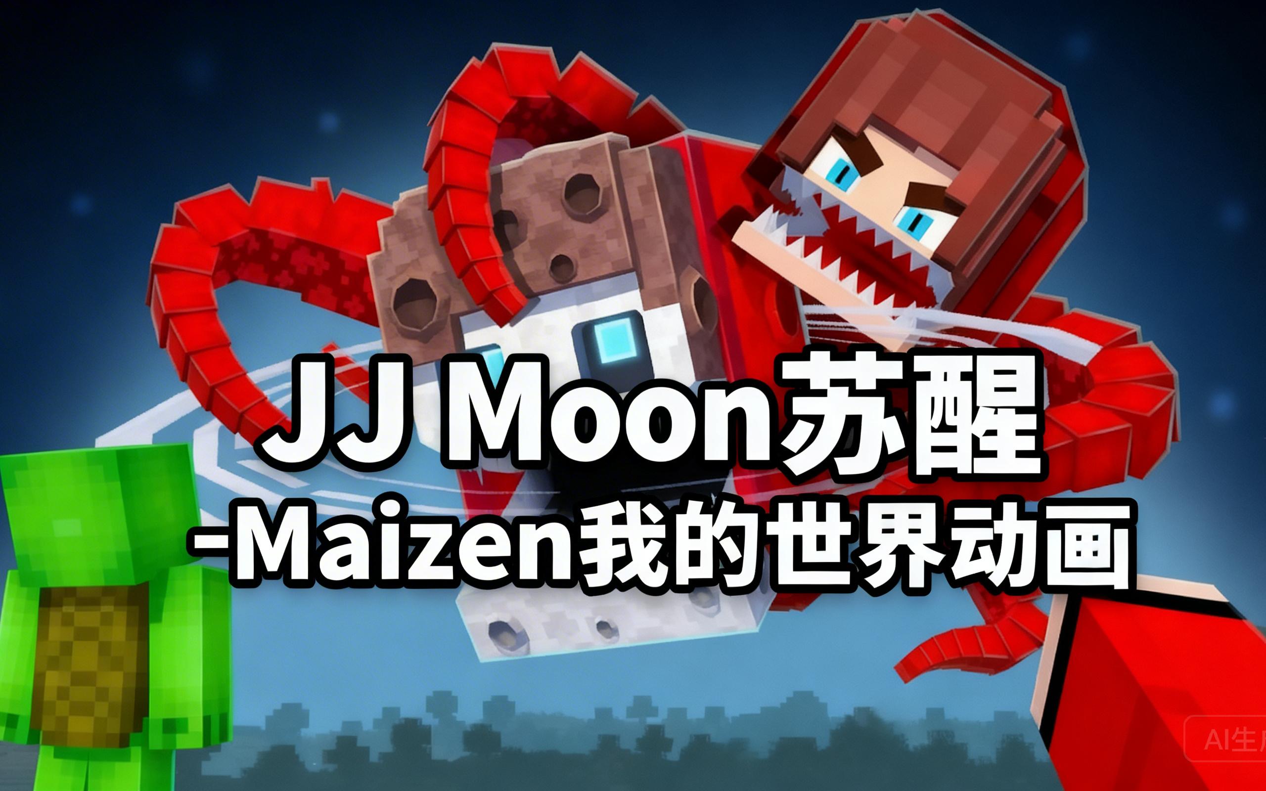 [中配]JJ Moon苏醒 - Maizen 我的世界动画 - MSToons-香蕉配音君-香蕉配音君-哔哩哔哩视频