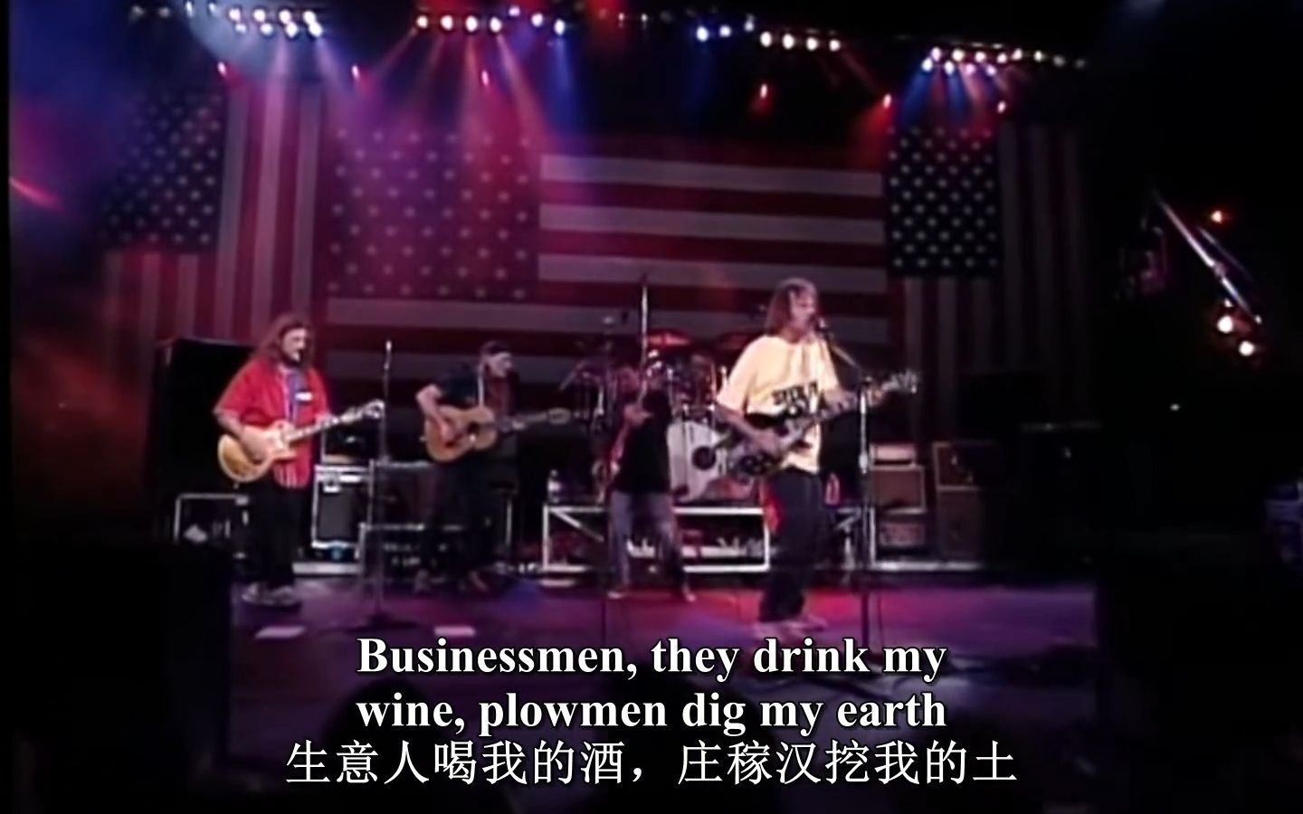 [图]Neil Young & Willie Nelson - All along the watchtower (Farm Aid 1994) 中英字幕