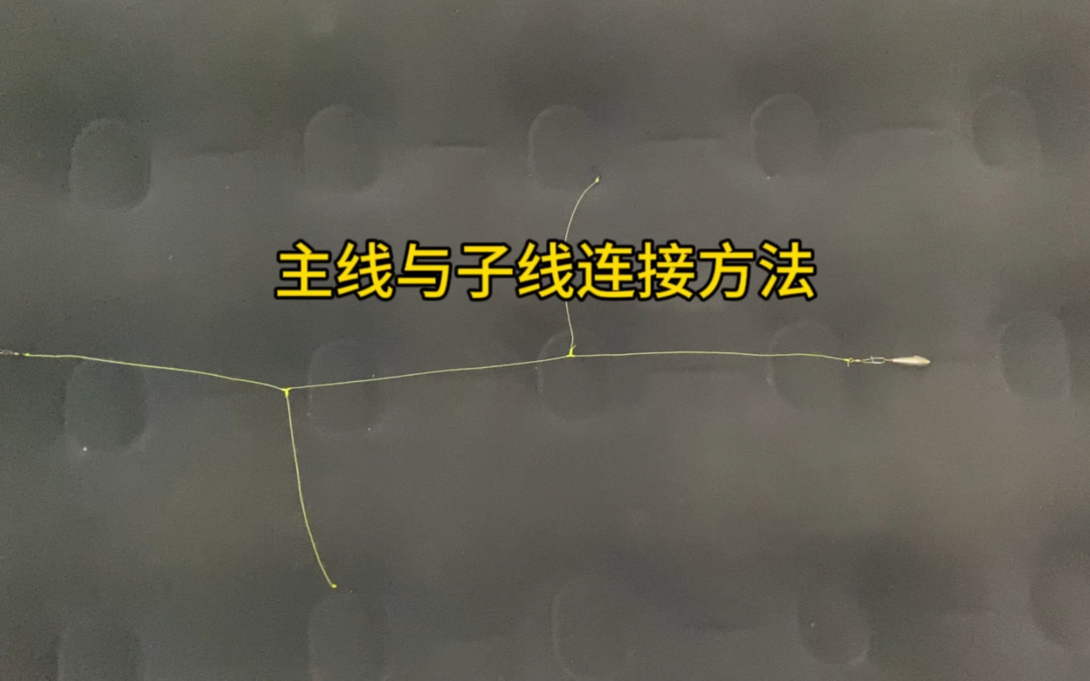 钓鱼主线与子线的连接,串钩t字结绑法分享,建议收藏!