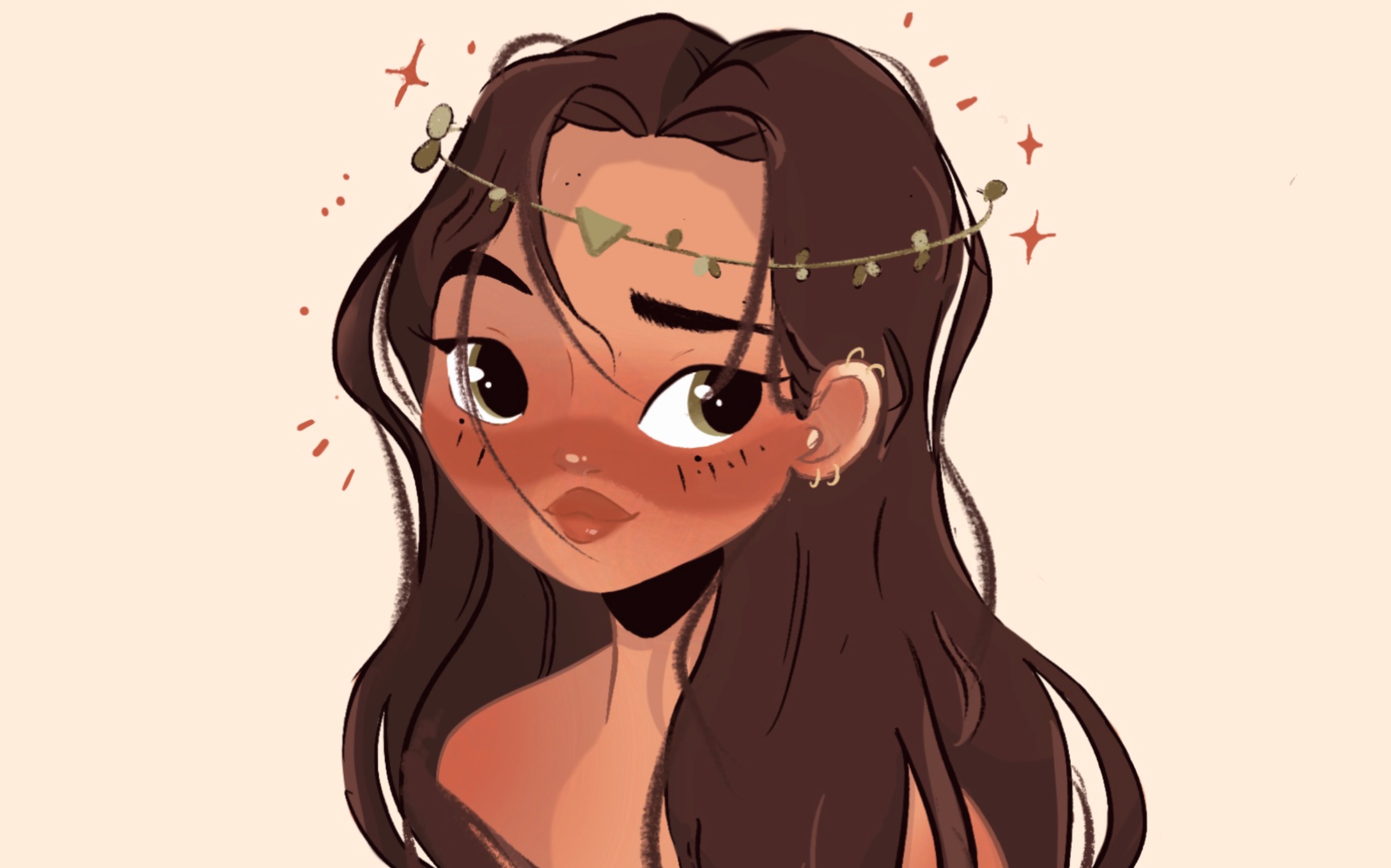 【procreate】欧美风 临摹 插画 详细过程 自带笔刷 ipad绘画