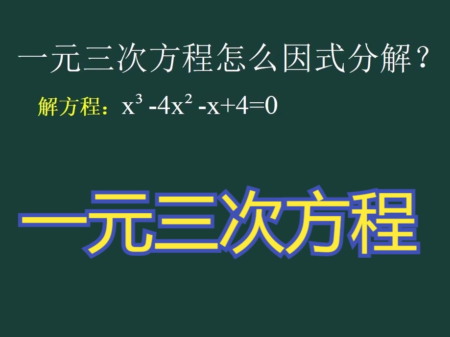 一元三次方程图像穿线图片