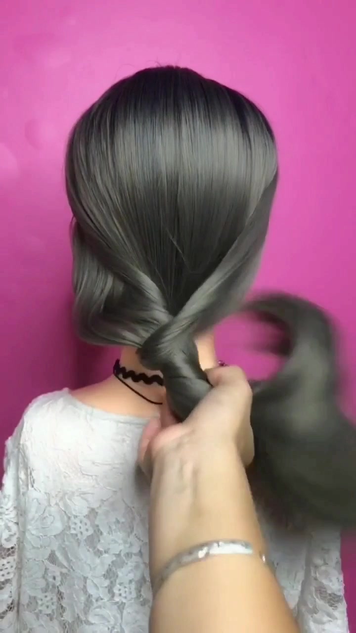 皮筋断了怎么办,徒手扎马尾不需要皮筋一样美美哒,快来围观吧_哔哩