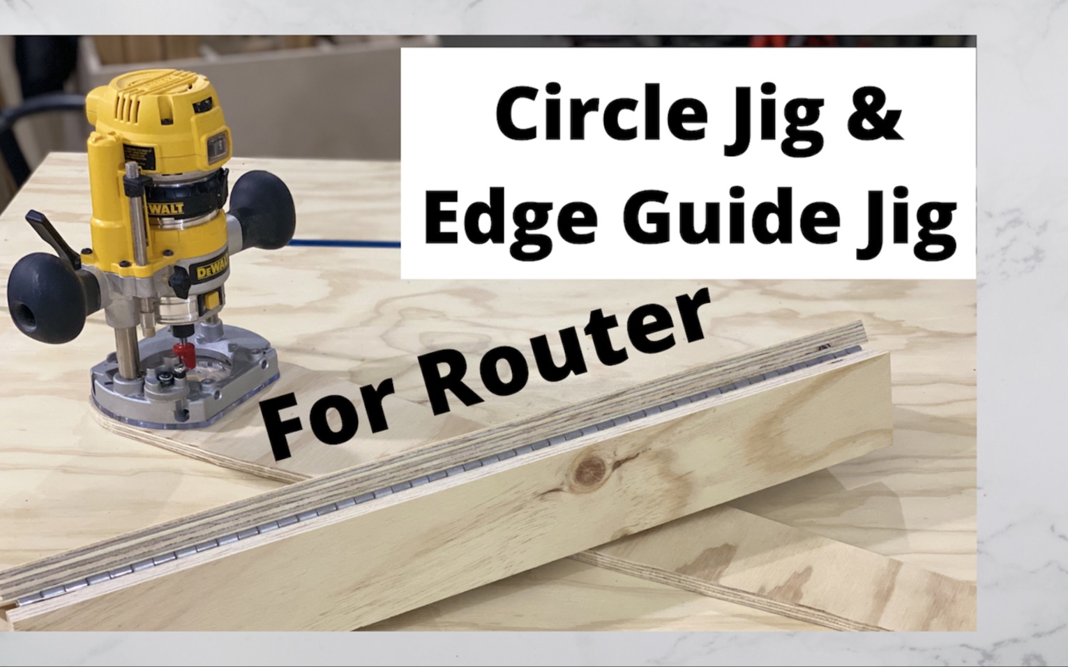 Two Simple Jigs For Your Router | DIY Circle Jig | Edge Guide Jig_哔哩哔哩 ...