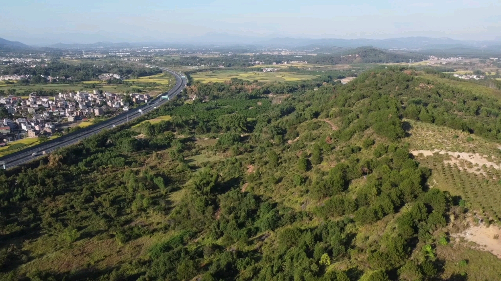 航拍韶关市乳源县游溪镇.