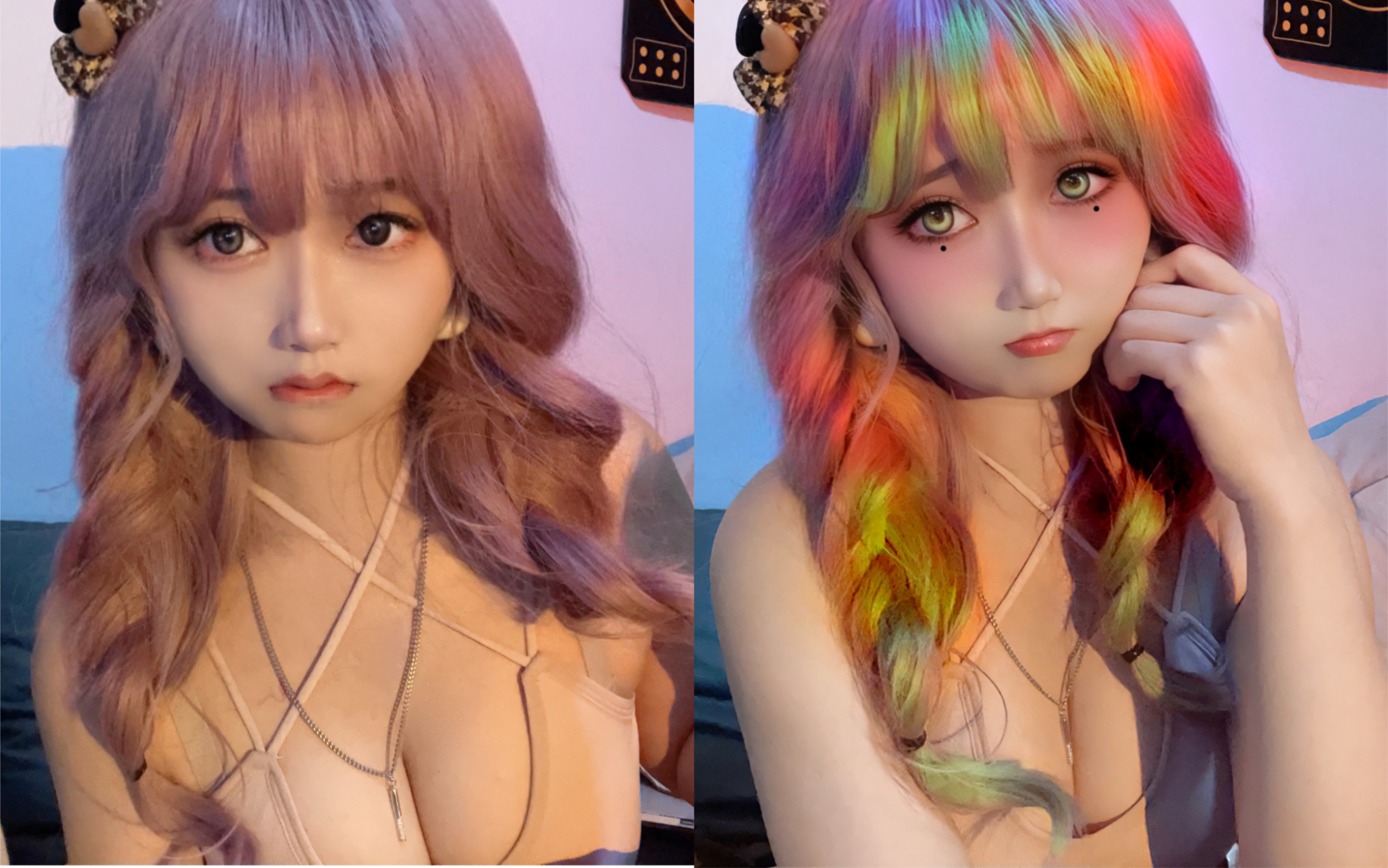 我用手机“cos”出恋柱同款妆？假如甘露寺蜜璃生活化…
