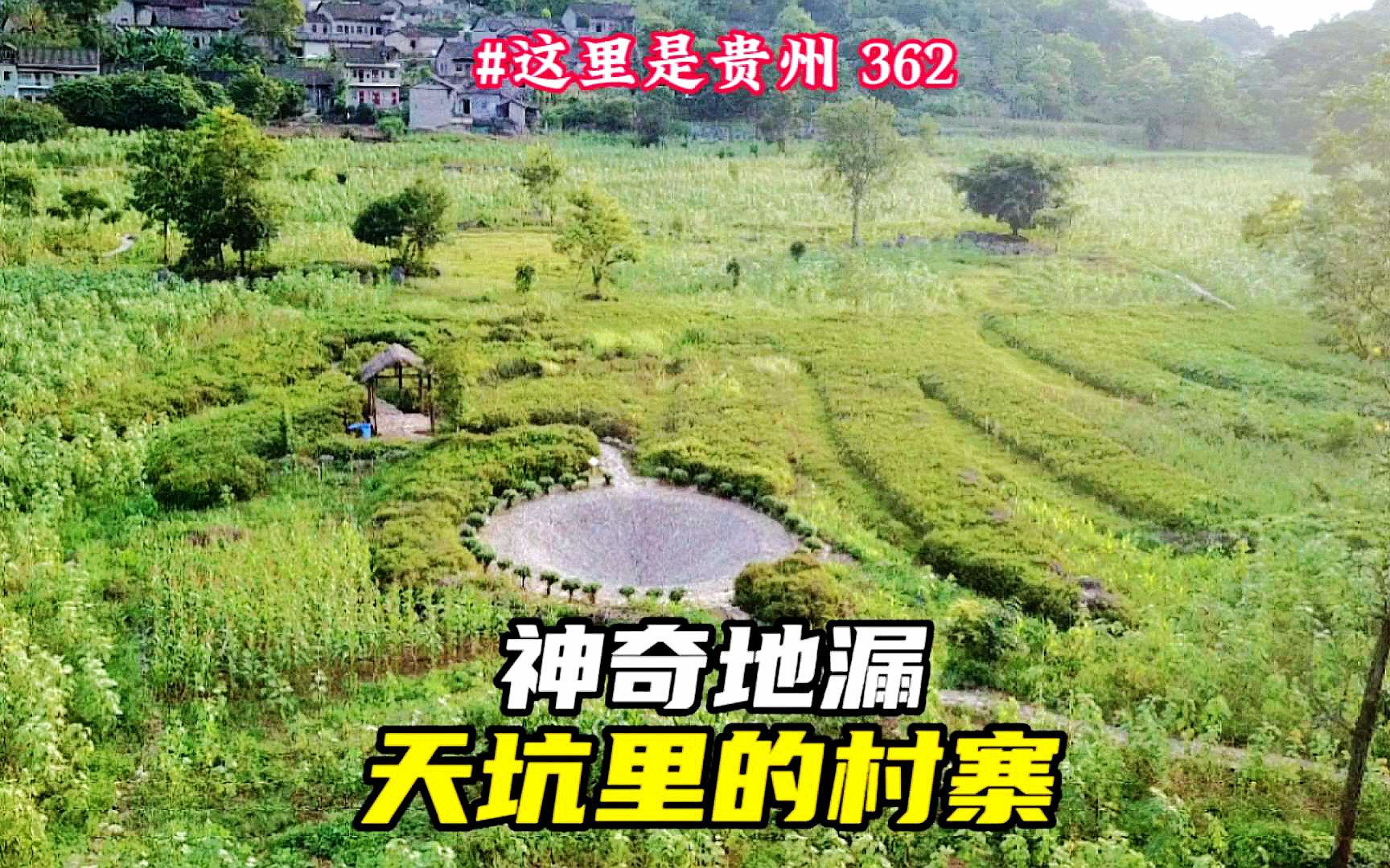 贵州天坑里有座石头村,江西逃难来此隐居600多年,进出只有一条路哔哩哔哩bilibili