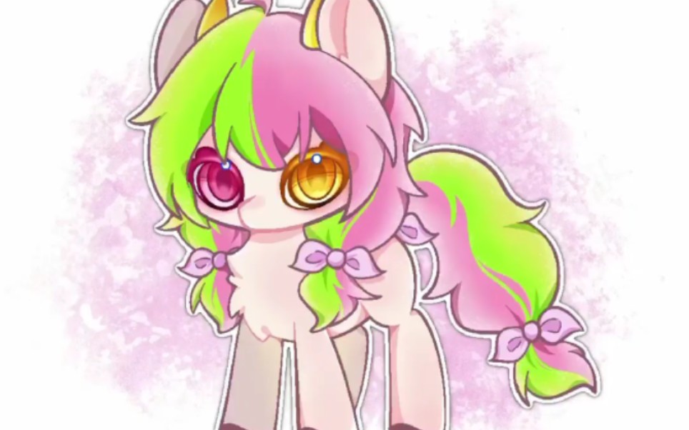 【procrate绘画】一只q版小马oc