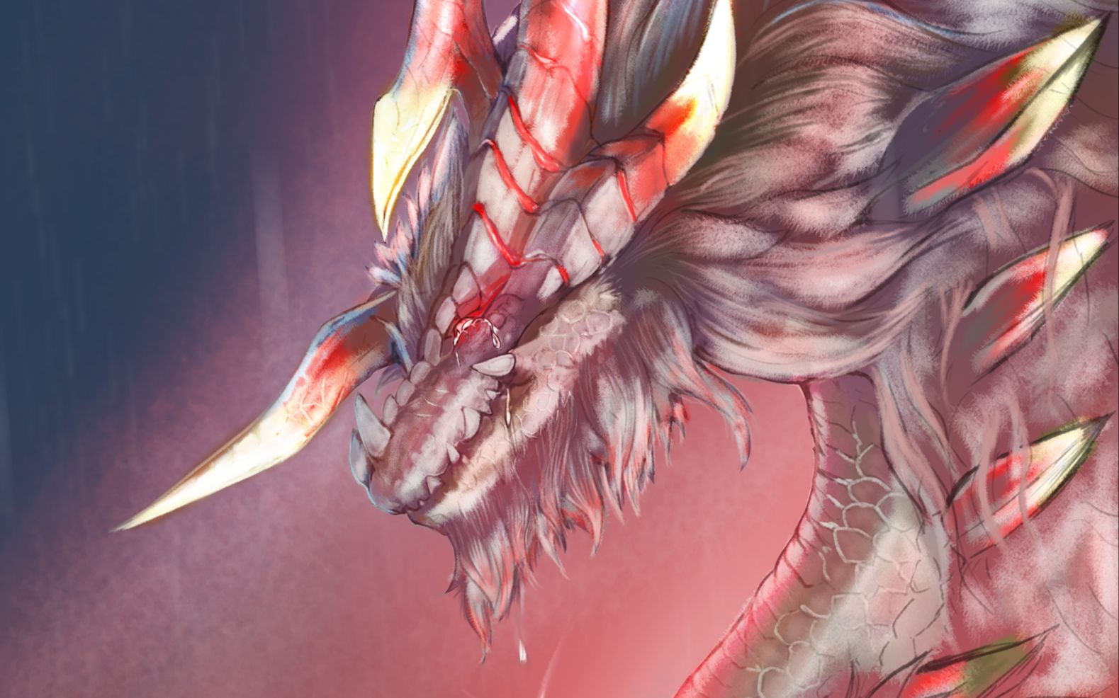 【画龙】古龙之泪 - 真·祖龙 板绘过程