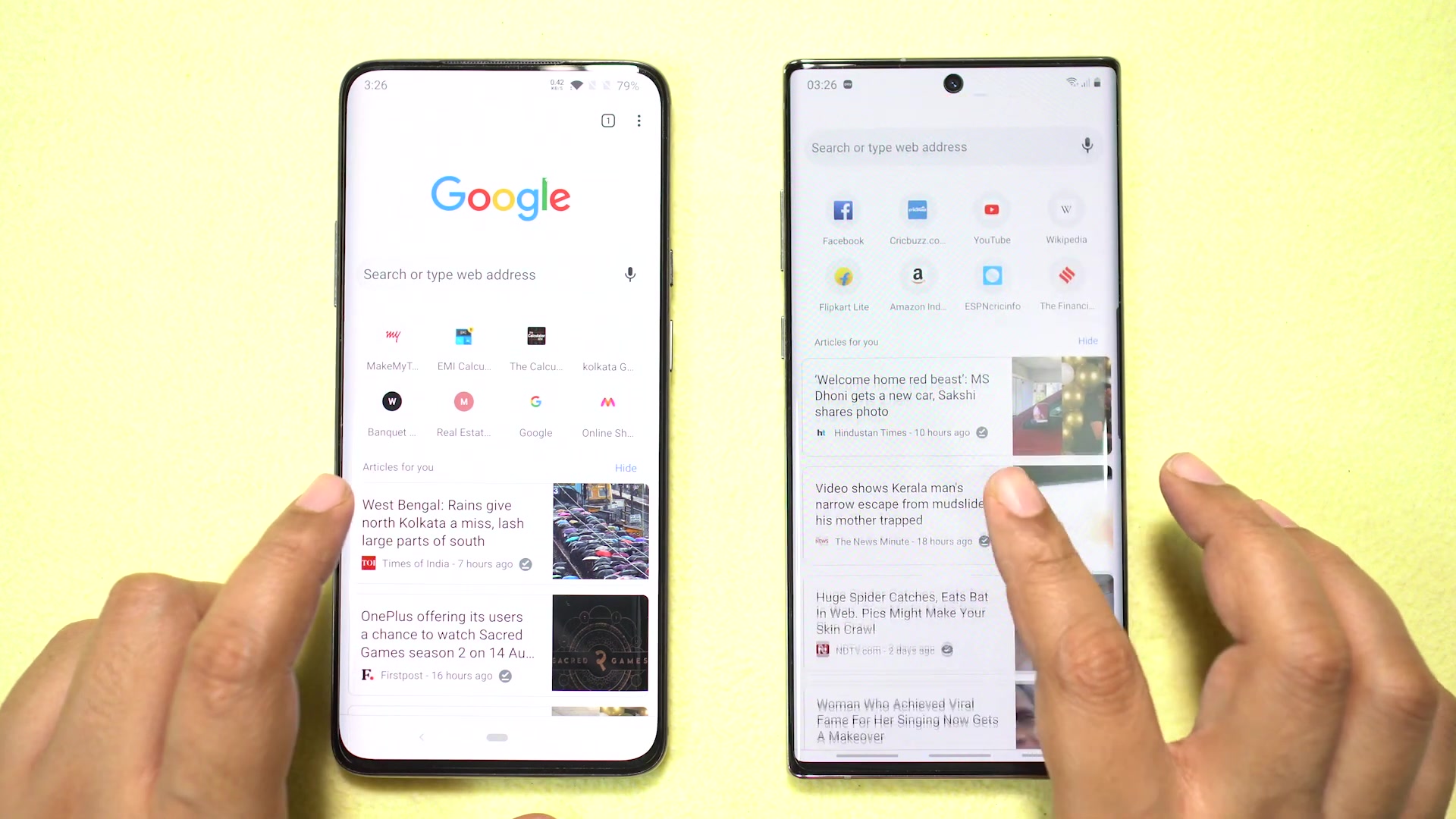 三星galaxy note10  和 一加7 pro 应用打开速度对比