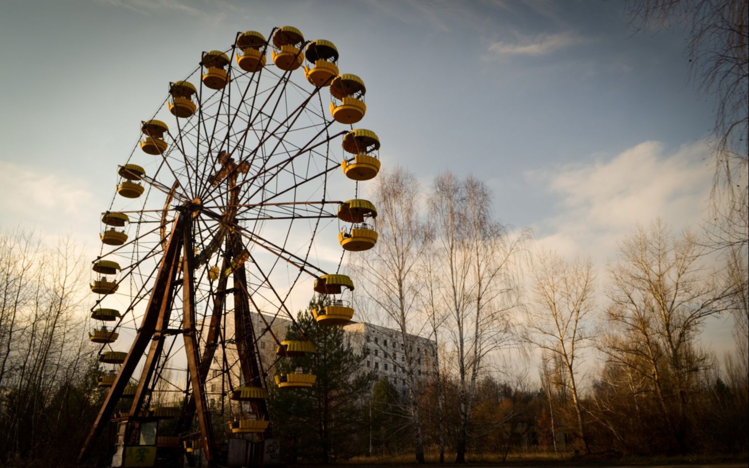俄发布切尔诺贝利鸟瞰画面 摩天轮安静地站在那里_哔哩哔哩 (゜-゜)つ