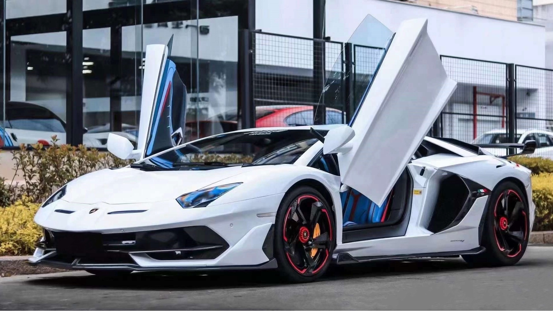 兰博基尼埃lp700-4改装svj干碳包围lamborghini aventador lp700-4 to